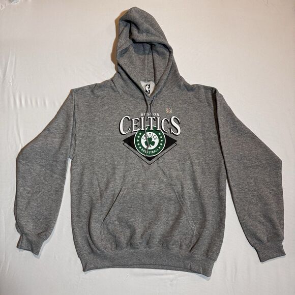NBA Other - Boston Celtics Unisex Sweatshirt Hoodie Medium Gray Long Sleeved NBA Streetwear